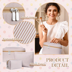 Huhumy small makeup bag fits purse for daily essentials