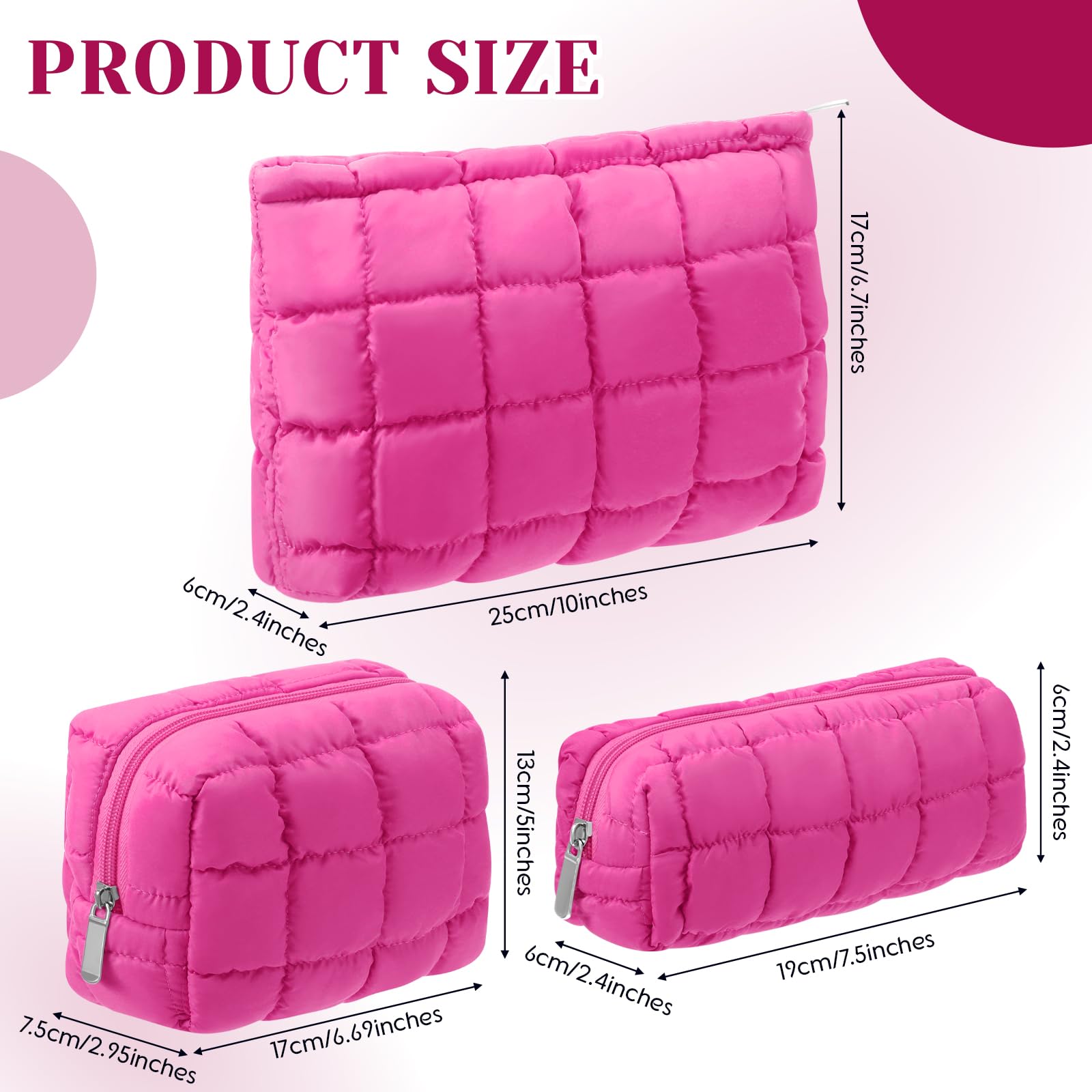 Huhumy travel toiletry bag checkered exterior ideal for vacation organization and compact packing.