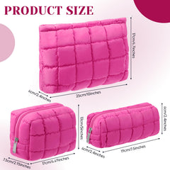 Huhumy travel toiletry bag checkered exterior ideal for vacation organization and compact packing.