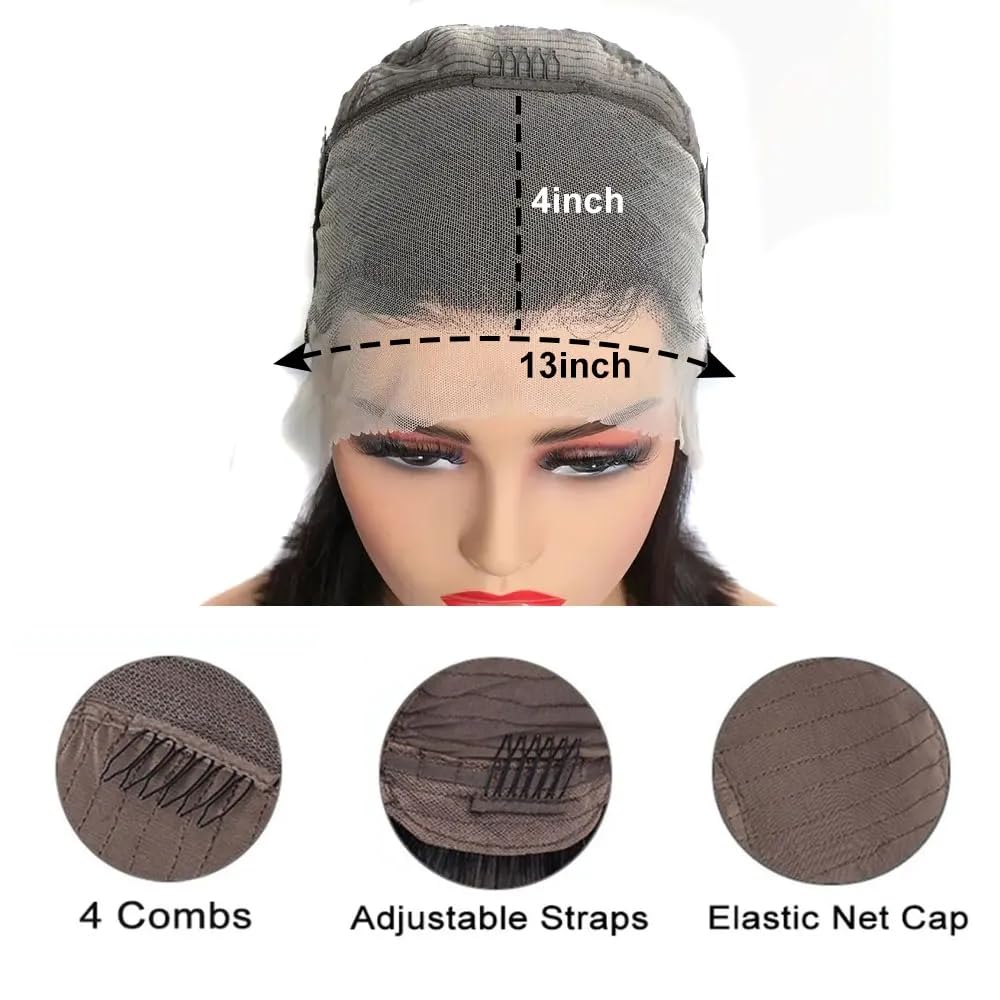 HUIDI virgin Brazilian human hair bob offers smooth, tangle-free styling