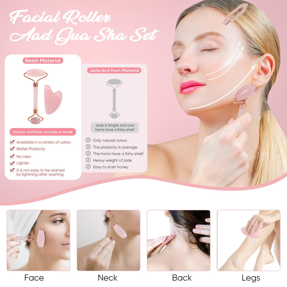 HUIMYUE roller gua sha set lightweight resin easy to clean