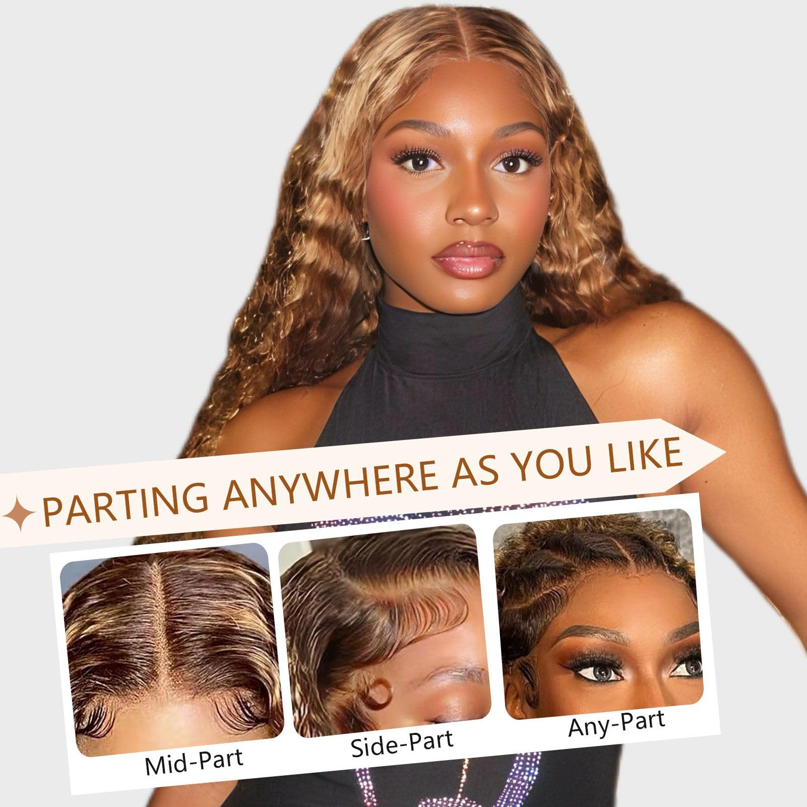 Huirslex ready-for-bun high ponytail wig in natural light.
