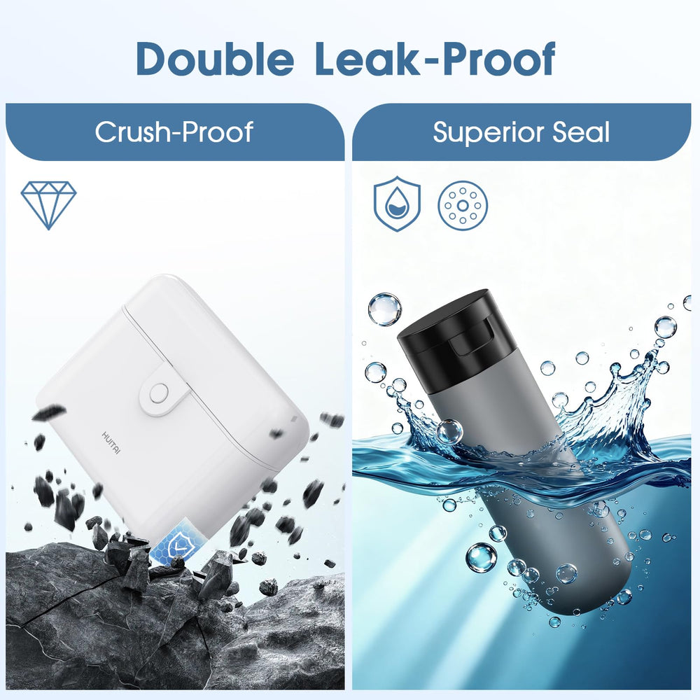 HUITAI leak-proof case protects bottles from compression during transit.