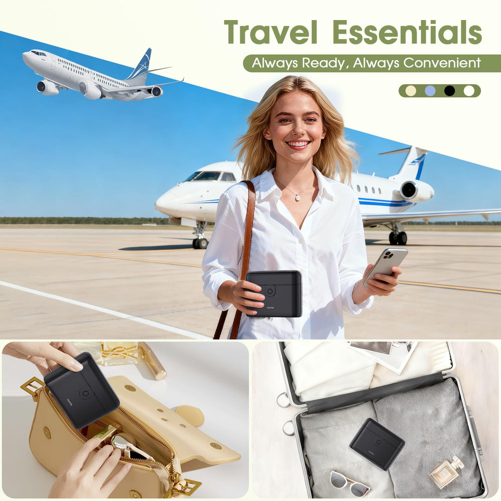 HUITAI travel bottles with case portable kit ideal for brushes or toiletries on trips