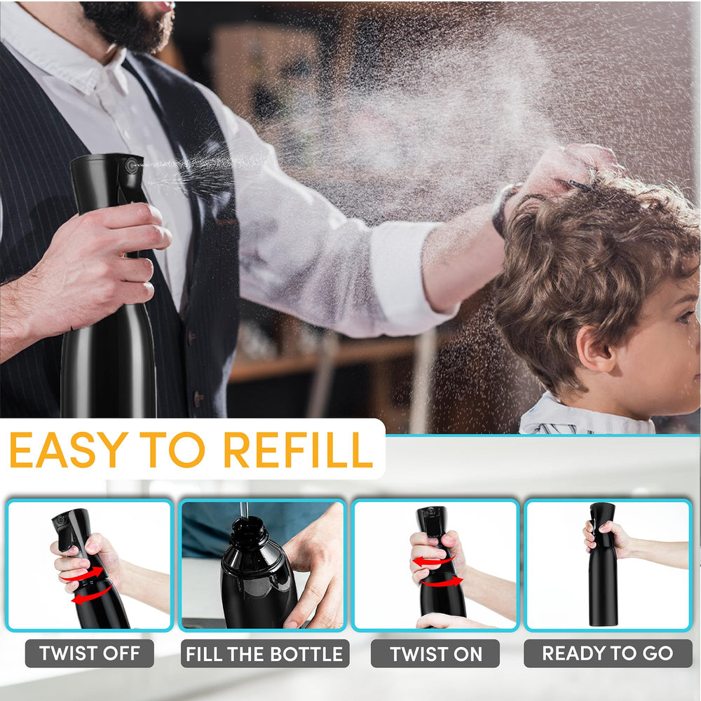 Hula Home 360-degree spray prevents leaks and keeps surfaces clean.