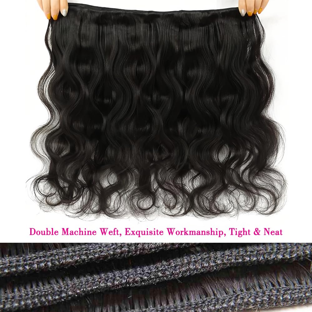 Hullran 12A body wave bundles packaging emphasizes factory-direct value.