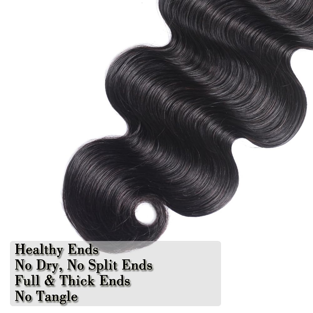 Hullran 12A virgin hair weft detail captures high-quality fibers for easy styling.