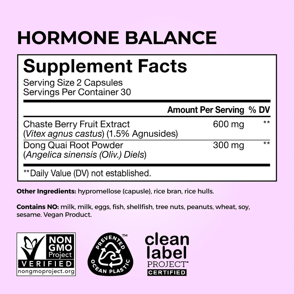 HUM Hormone Balance packaging on a shelf for easy daily use.