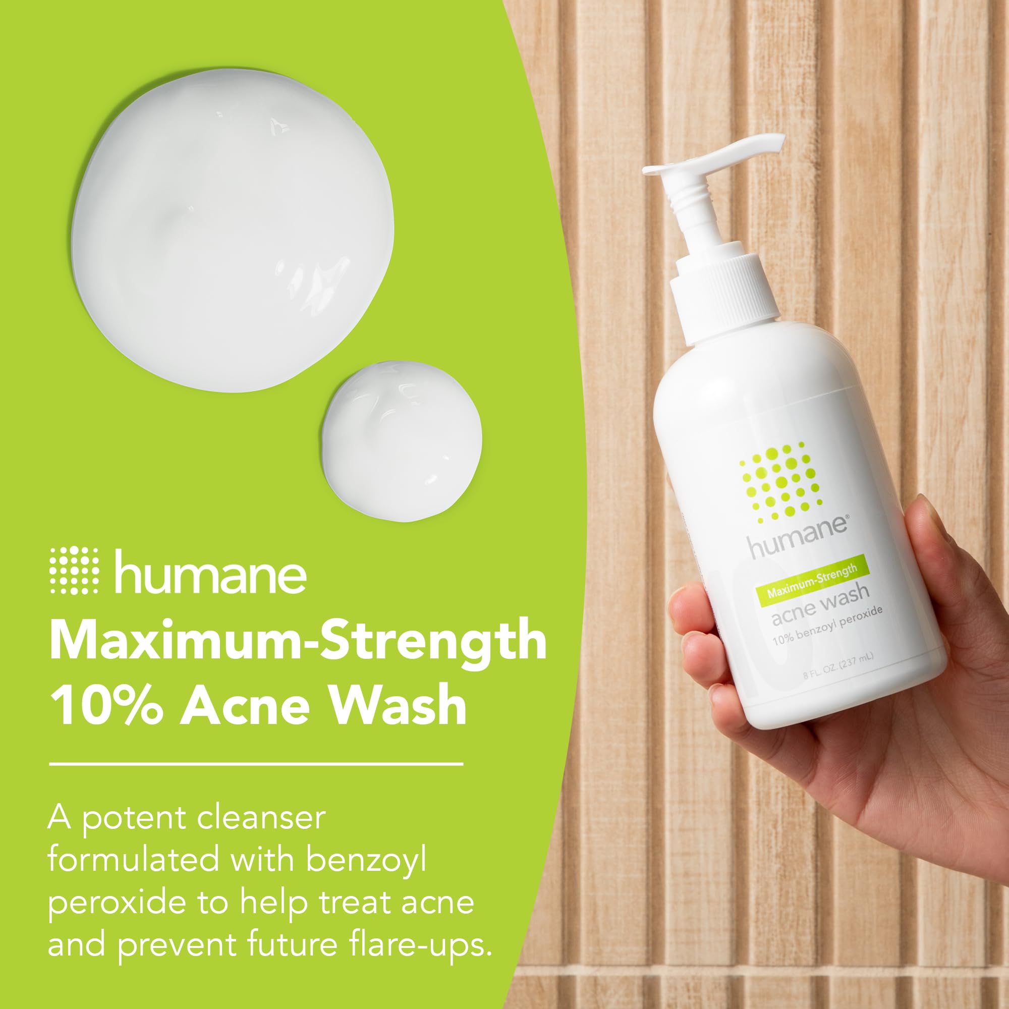 humane acne wash application rub — gentle massage for clearer skin