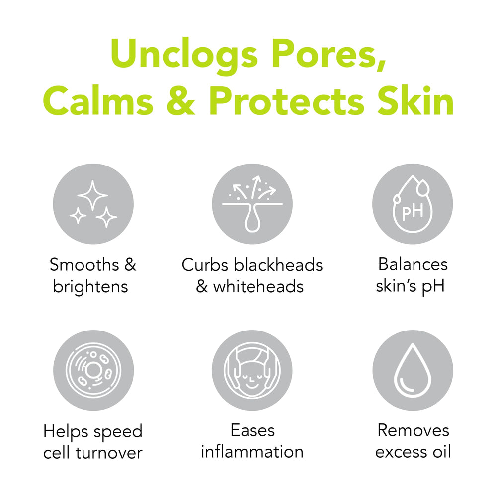Humane Clarifying Toner on cotton pad for consistent exfoliation during skincare