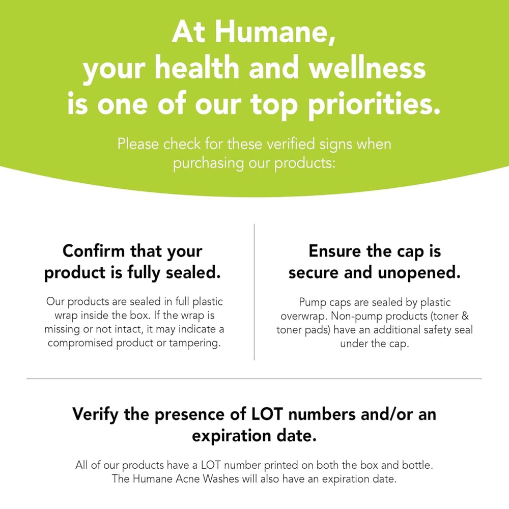 humane usa-made label — domestically produced acne cleanser