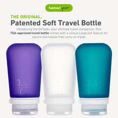 humangear GoToob+ large contoured tube stands for easy filling