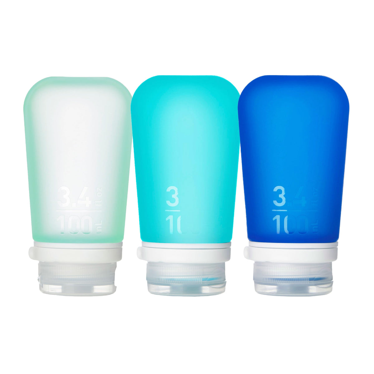 humangear GoToob+ large bottle shown for travel-safe liquid storage.