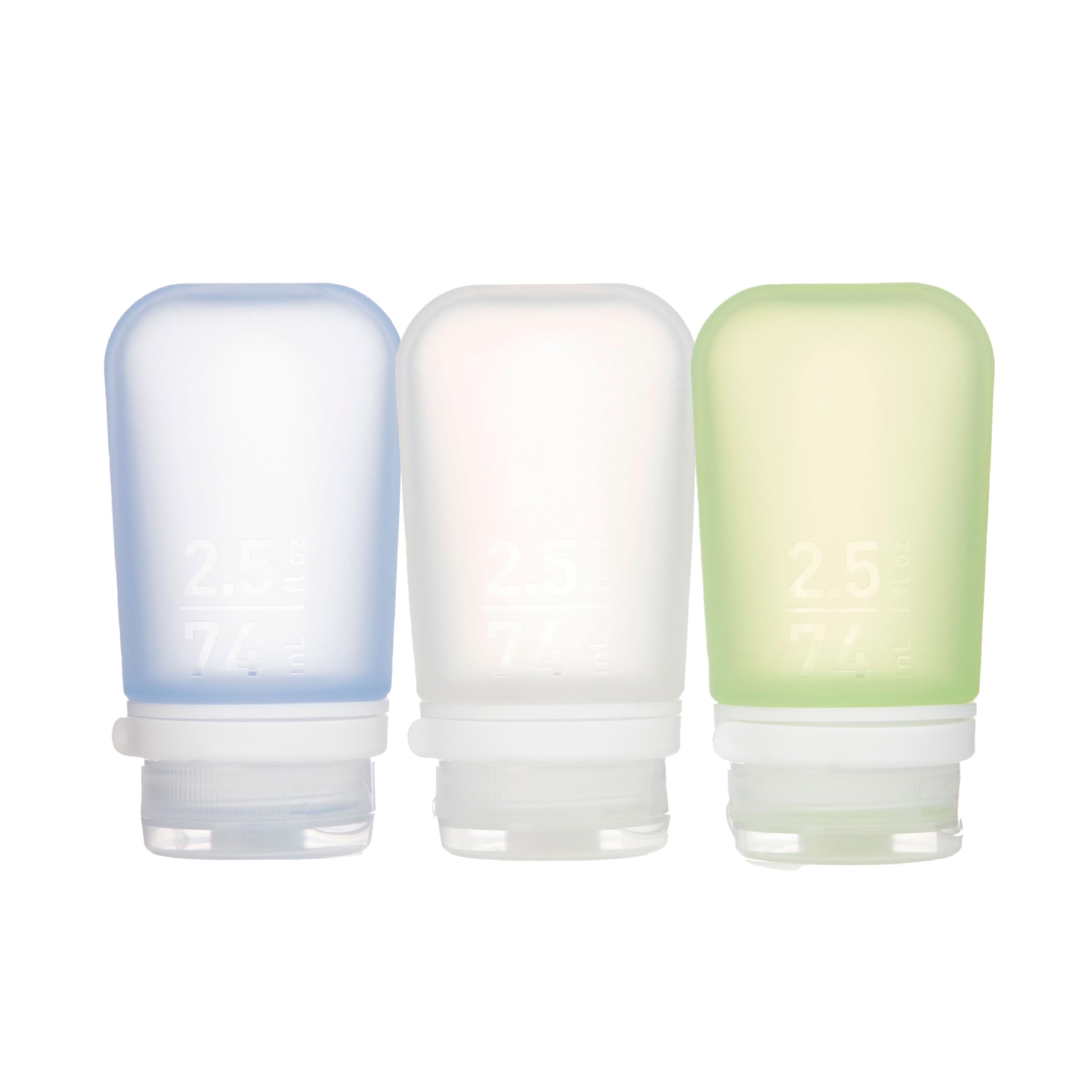 humangear GoToob+ medium pack bottles showcase portable, travel-ready liquids with easy refill on the go.