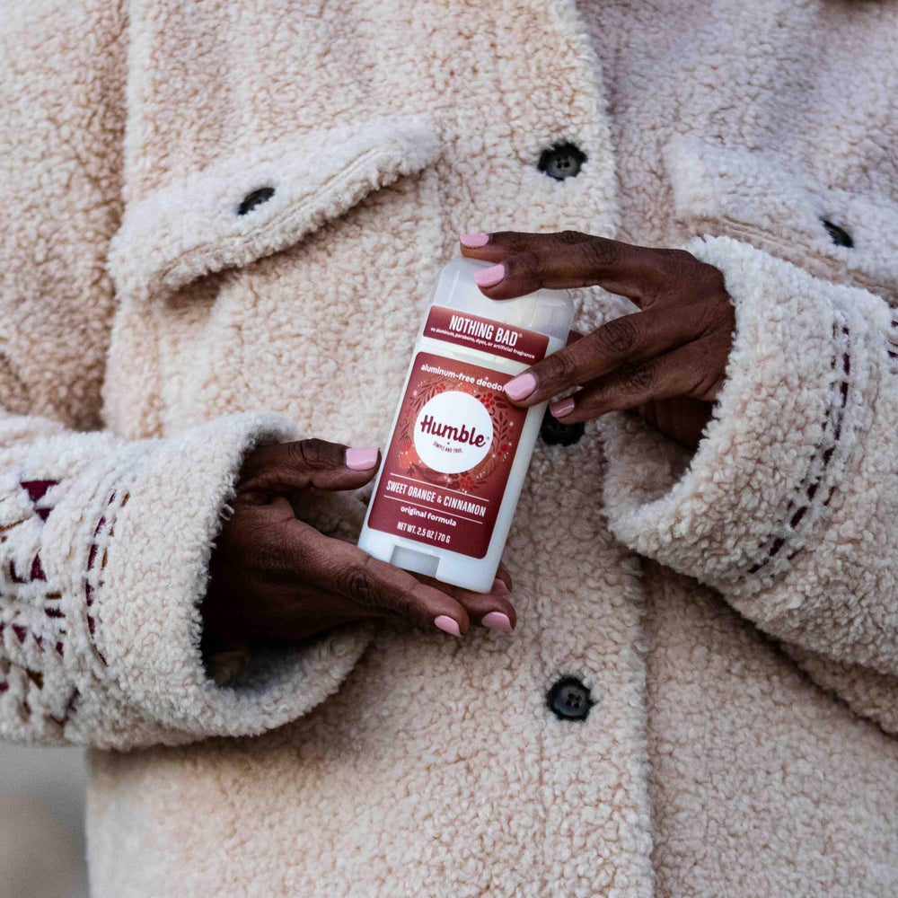 Humble Brands Sweet Orange and Cinnamon scent notes for warm, citrus-spiced aroma.