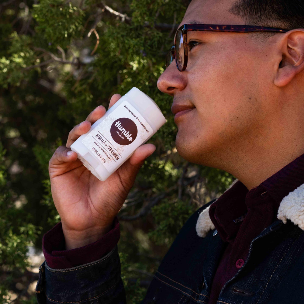 Humble Brands aluminum-free formula designed for sensitive underarms.