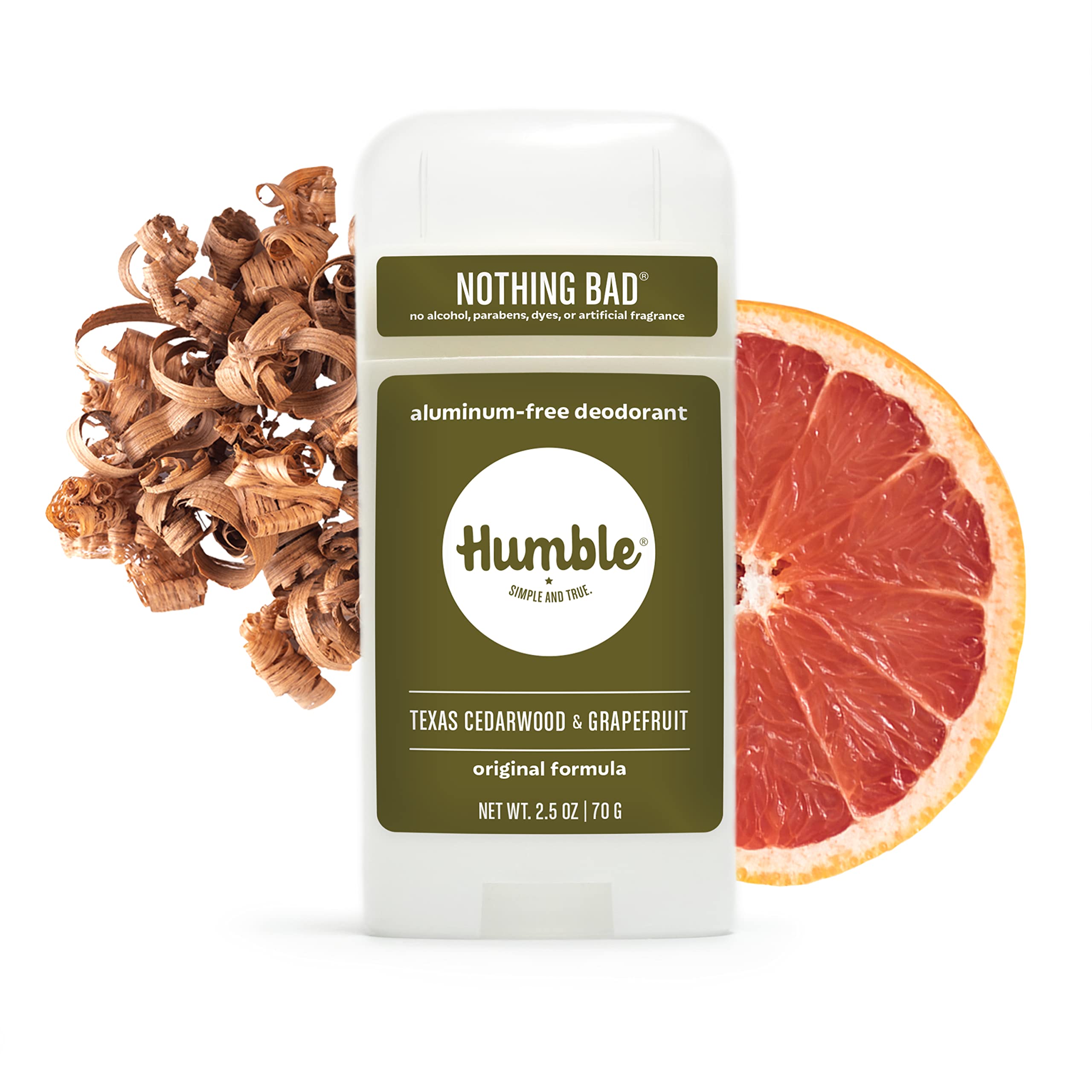 Humble Brands Aluminum-free skin-friendly formula moisturizes and keeps you dry