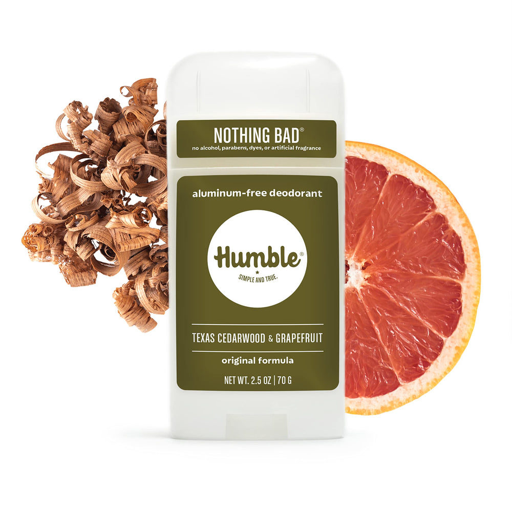 Humble Brands Aluminum-free skin-friendly formula moisturizes and keeps you dry