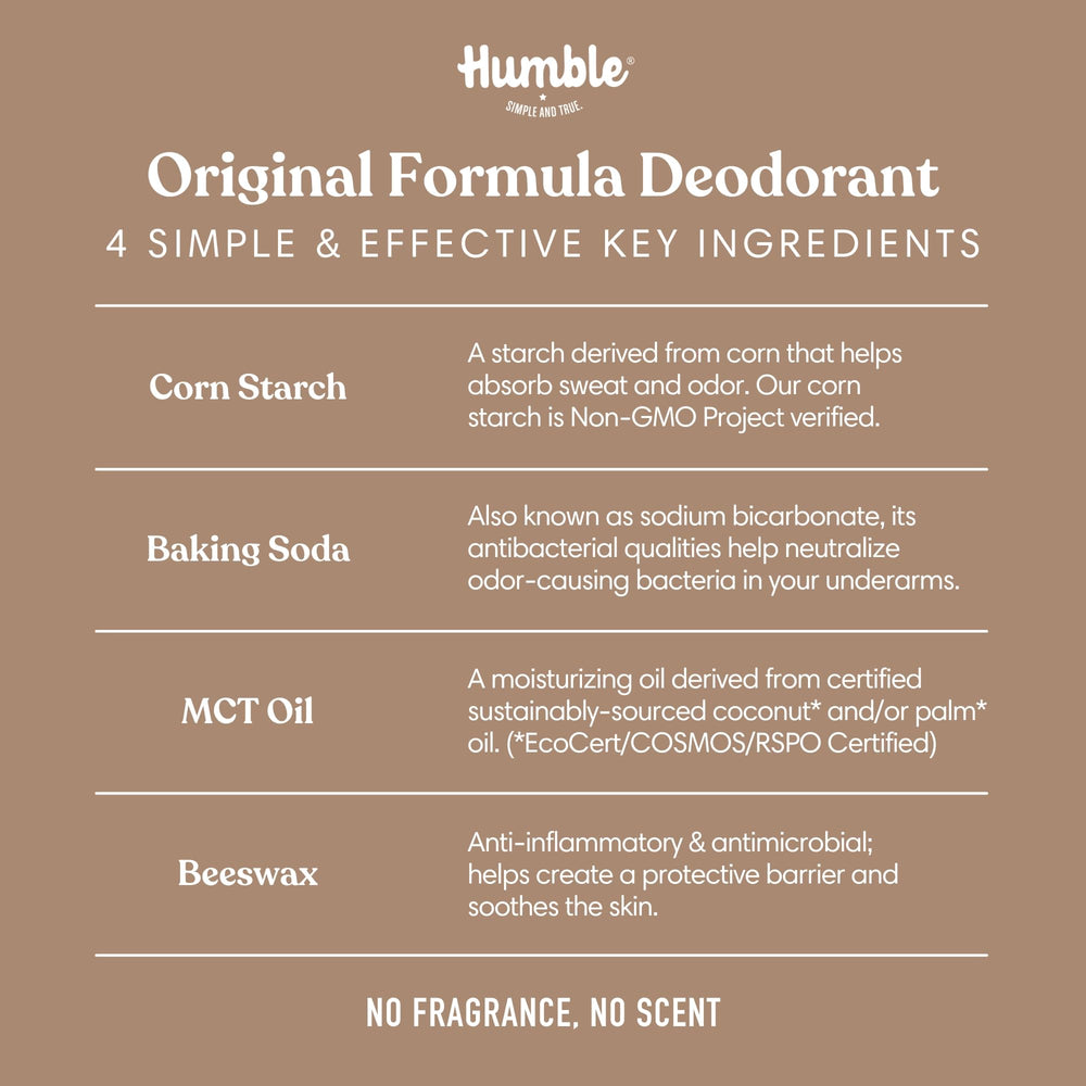 HUMBLE BRANDS deodorant-stick-application-closeup showing smooth glide.
