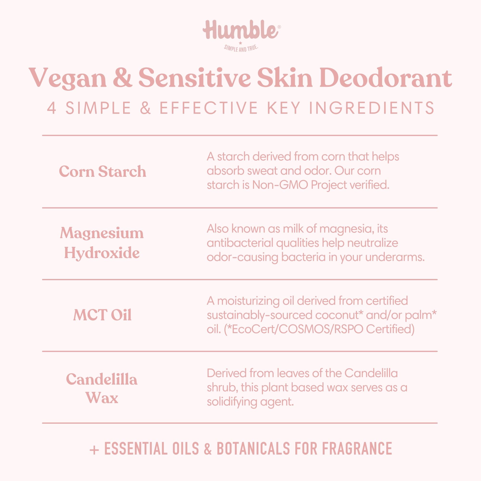 Humble Brands Moroccan Rose scent: fresh, warm, with soft spice.
