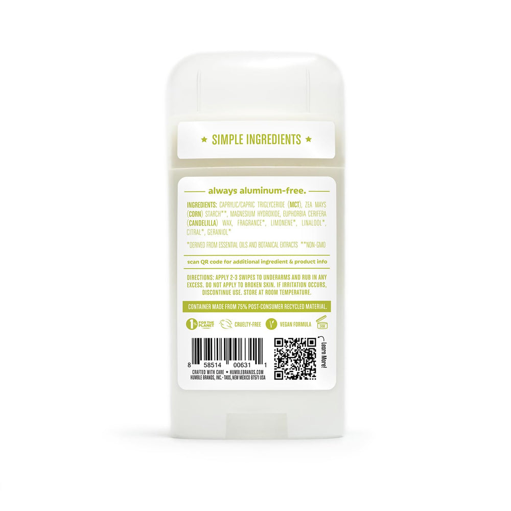 HUMBLE BRANDS natural ingredients like MCT oil and corn starch.