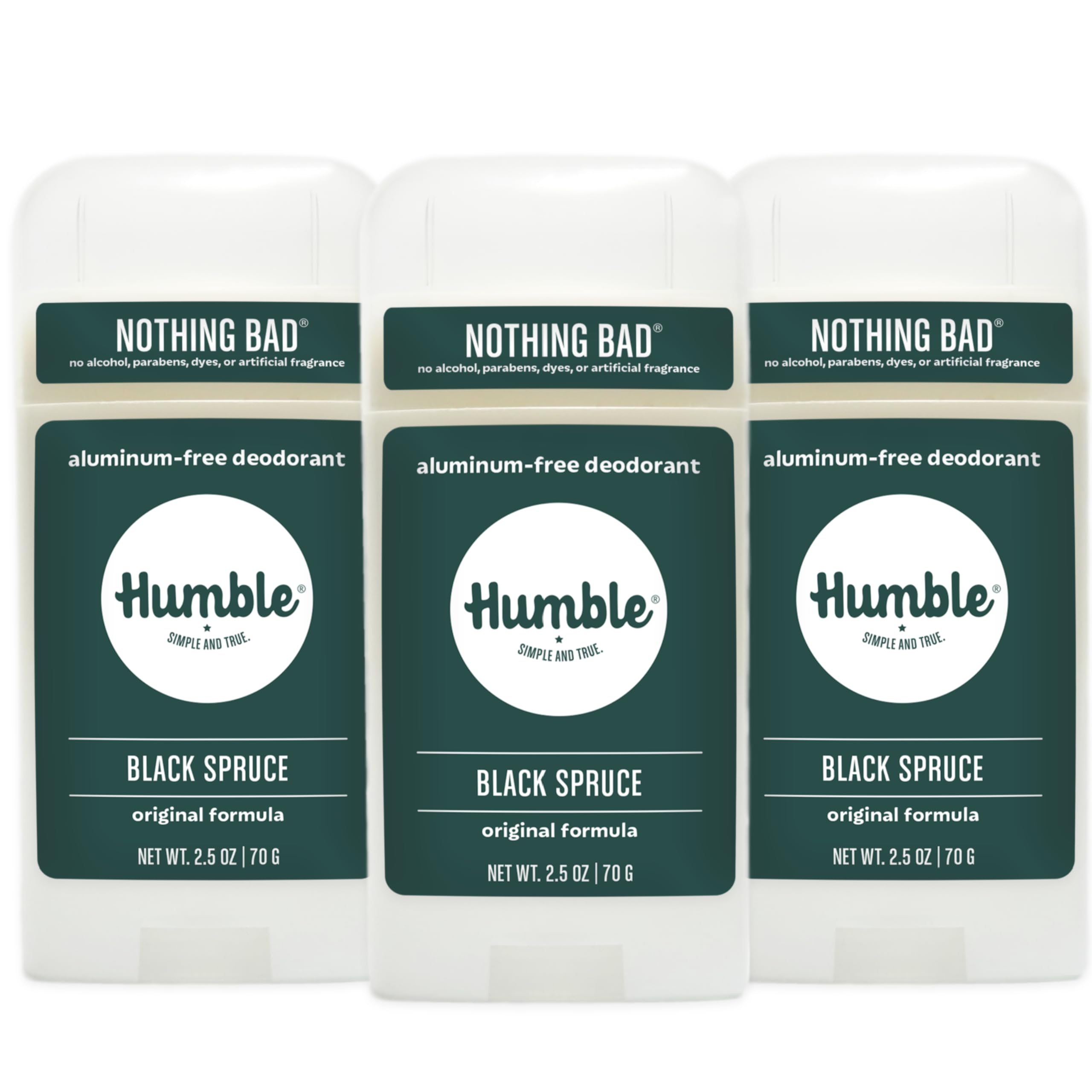 Humble Brands Original Formula Deodorant bottle for long-lasting odor control.