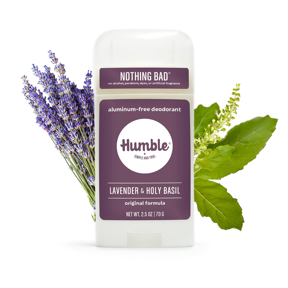 Humble Brands deodorant with MCT oil for a smooth texture and skin comfort.