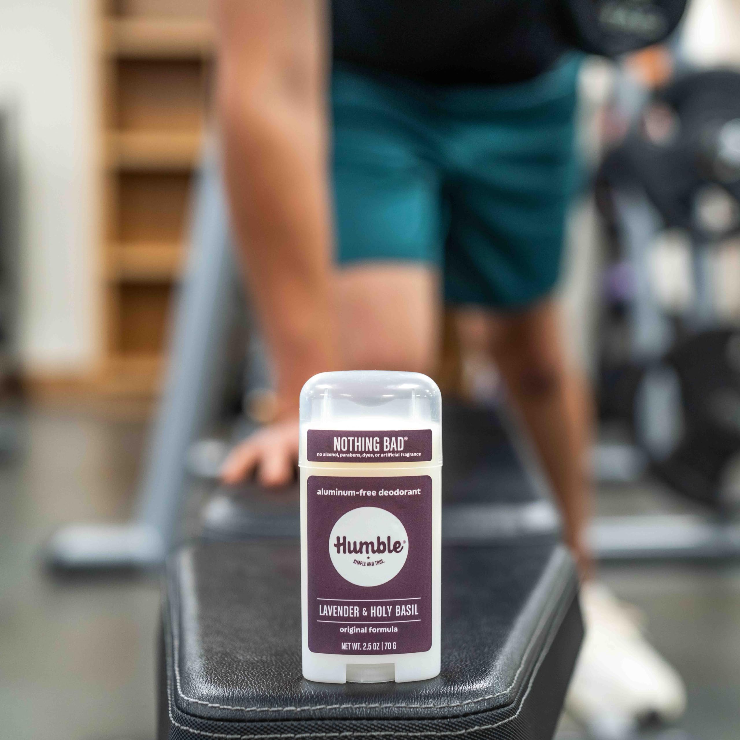 Humble Brands deodorant ingredients non GMO corn starch for gentle moisture absorption.