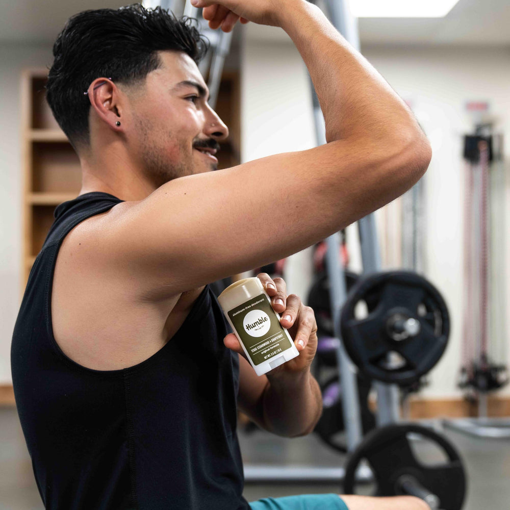 Humble Brands Original Formula Deodorant ingredients highlight non-GMO corn starch and baking soda