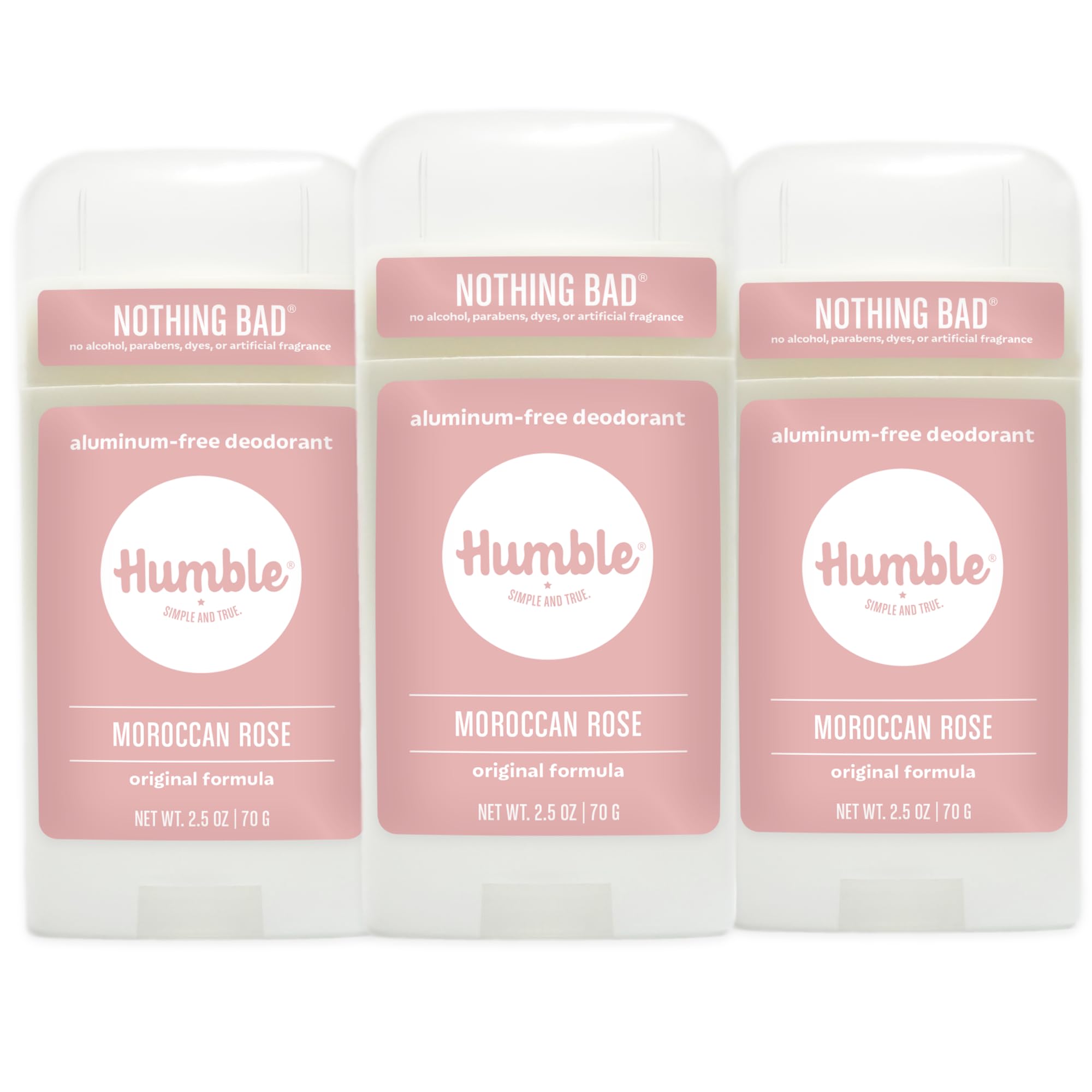 Humble Brands Original Formula Moroccan Rose 3-pack pack shot for easy odor control