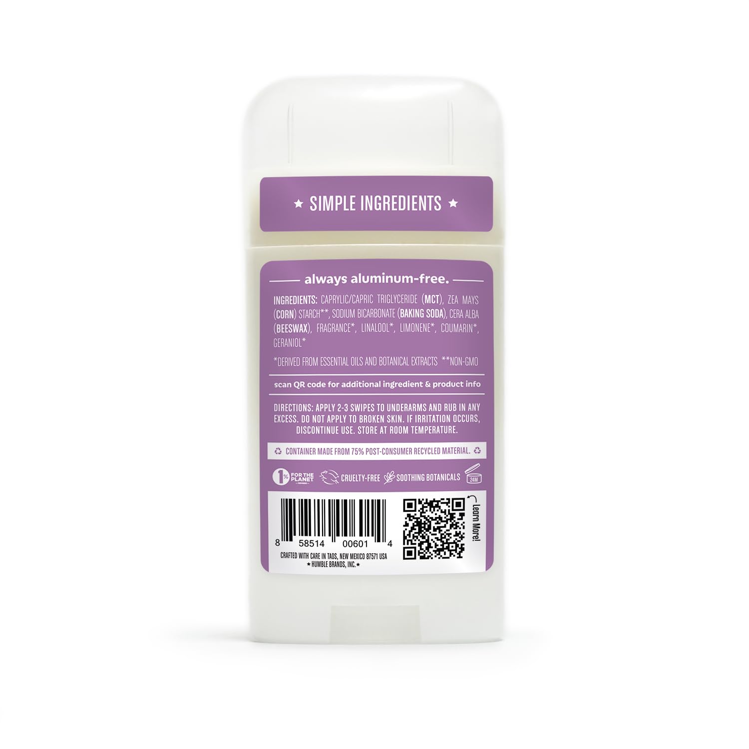 Humble Brands Original Formula shows smooth texture for comfortable application.