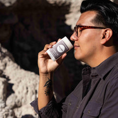 Humble Brands Original Formula deodorant stick texture close-up emphasizing smooth application.