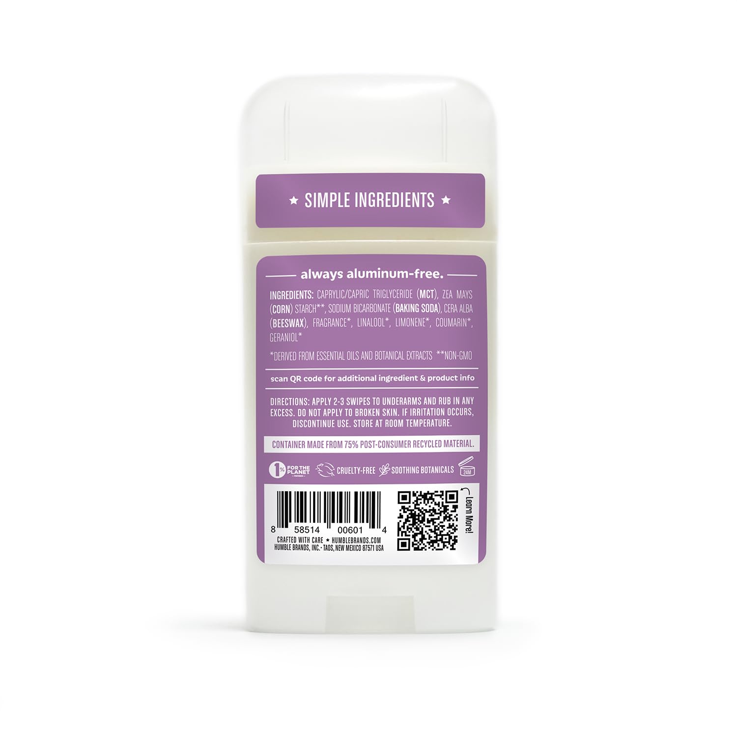 HUMBLE BRANDS packaging-box-front-label three-pack presentation.