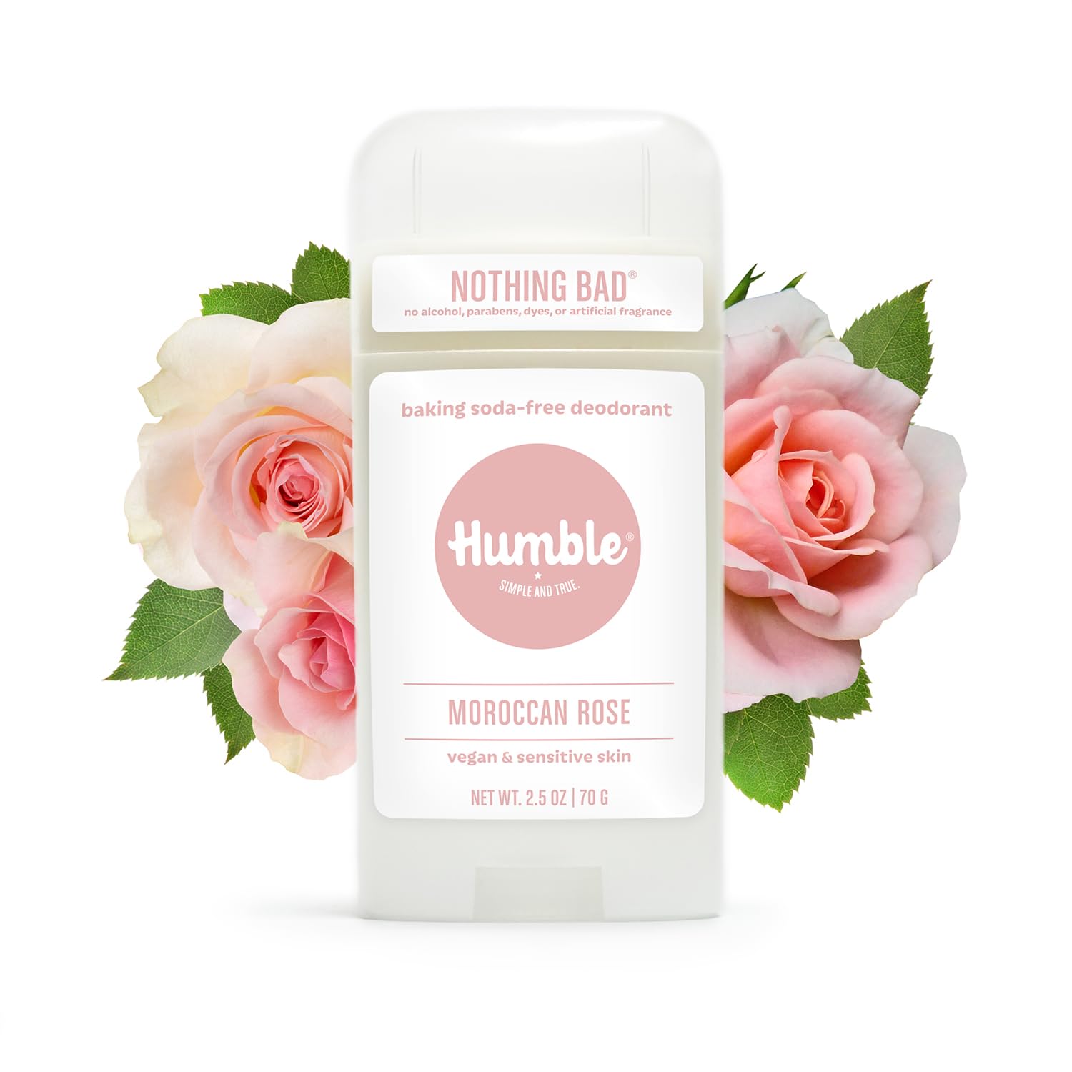 Humble Brands sensitive-skin deodorant with easy glide application.