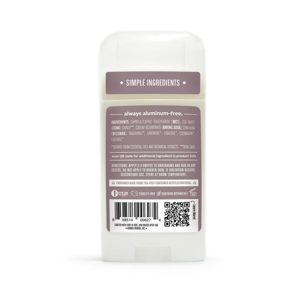 Humble Brands underarm application scene demonstrating quick-dry, non-irritating formula.