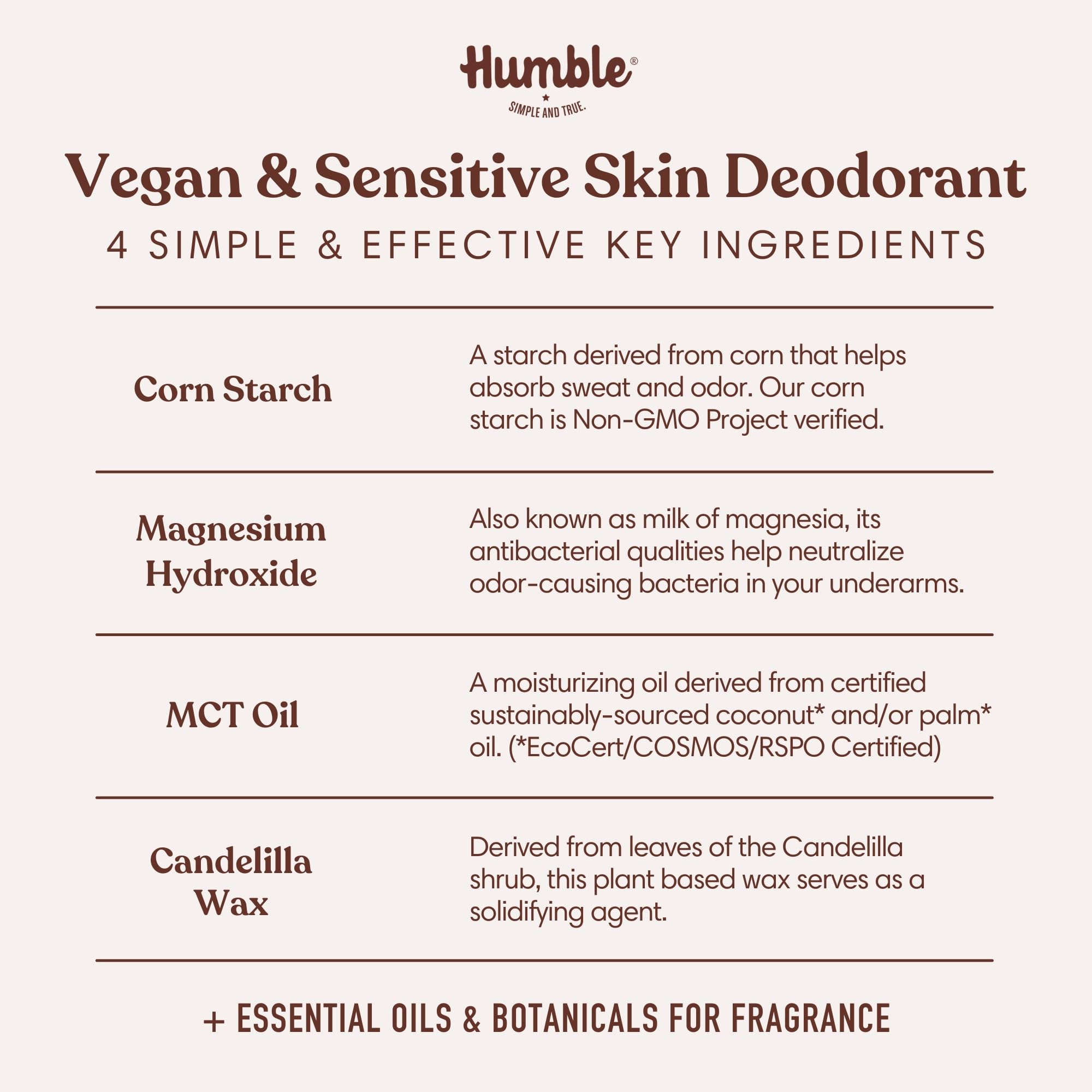 Humble Brands cruelty-free deodorant with Leaping Bunny certification.