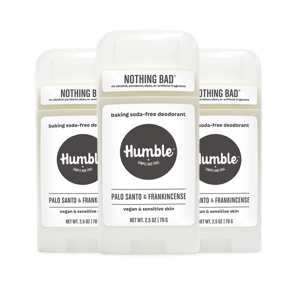 Humble Palo Santo Frankincense pack shows woodsy scent for everyday odor protection