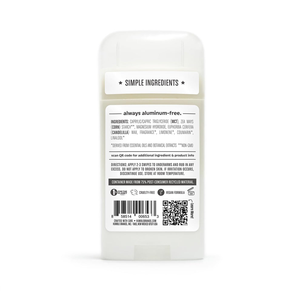 Humble 2.5-ounce tube close-up shows travel-friendly size