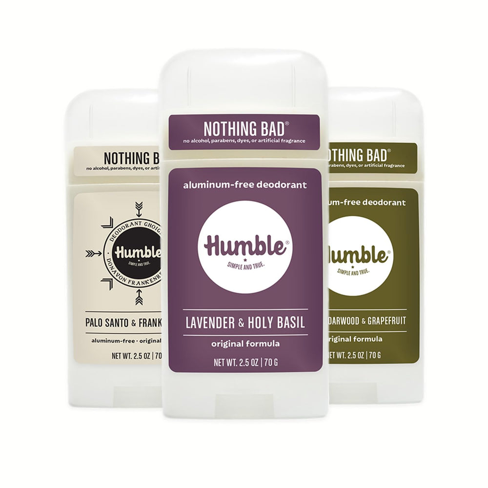 HUMBLE Original Lavender Holy Basil deodorant stick for long-lasting odor control
