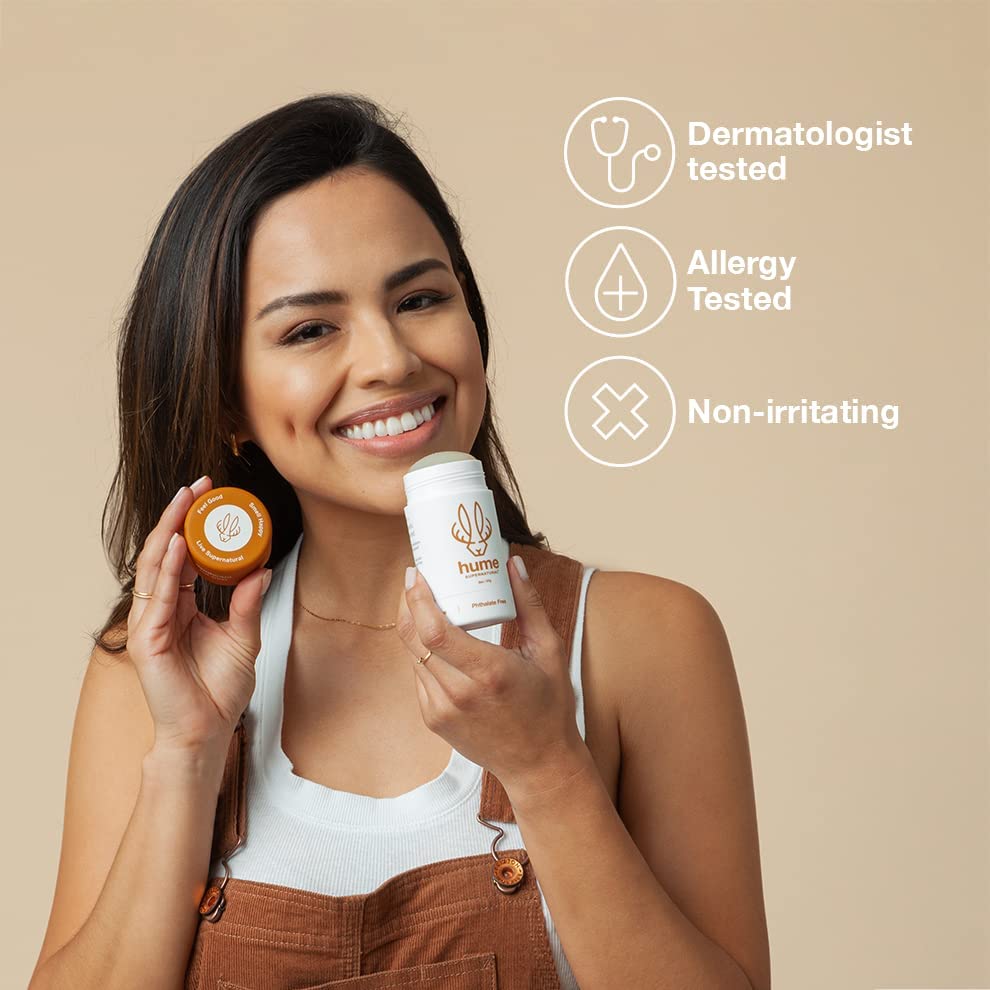 Hume Supernatural clean formula emphasizes cruelty-free protection without aluminum or parabens.