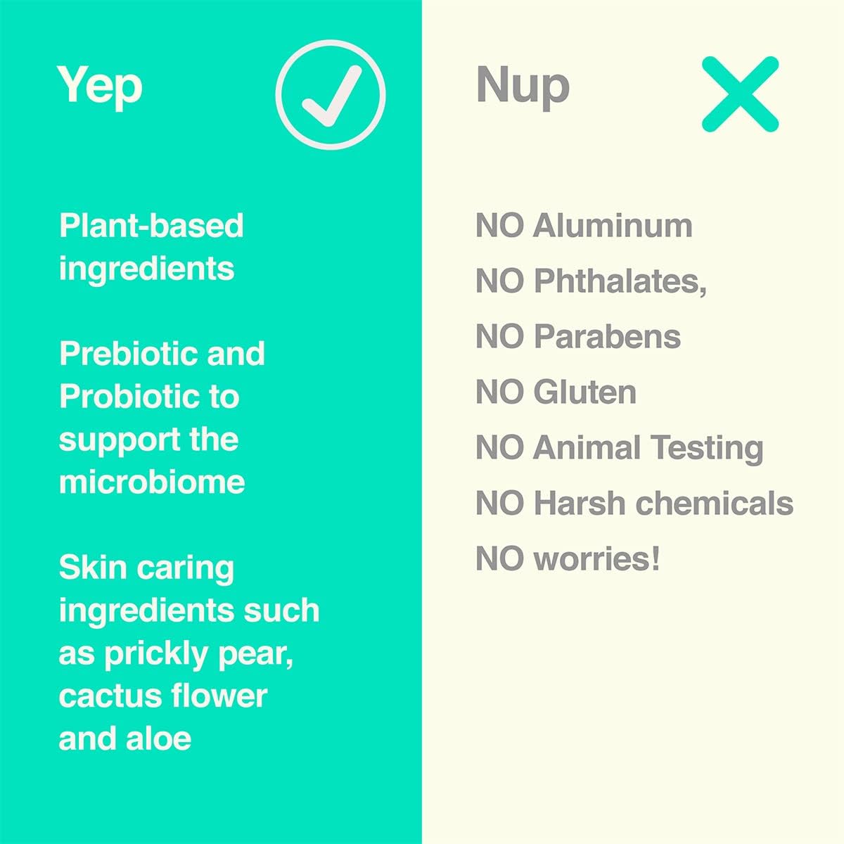 Hume Supernatural plant-based deodorant offers gentle protection for sensitive skin.