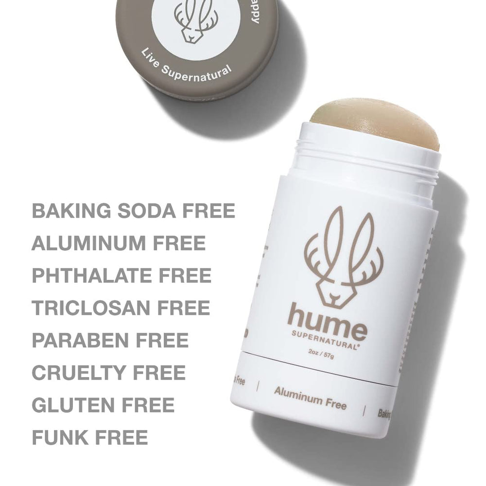 Hume Supernatural prickly pear cactus extract highlights plant-based odor protection.