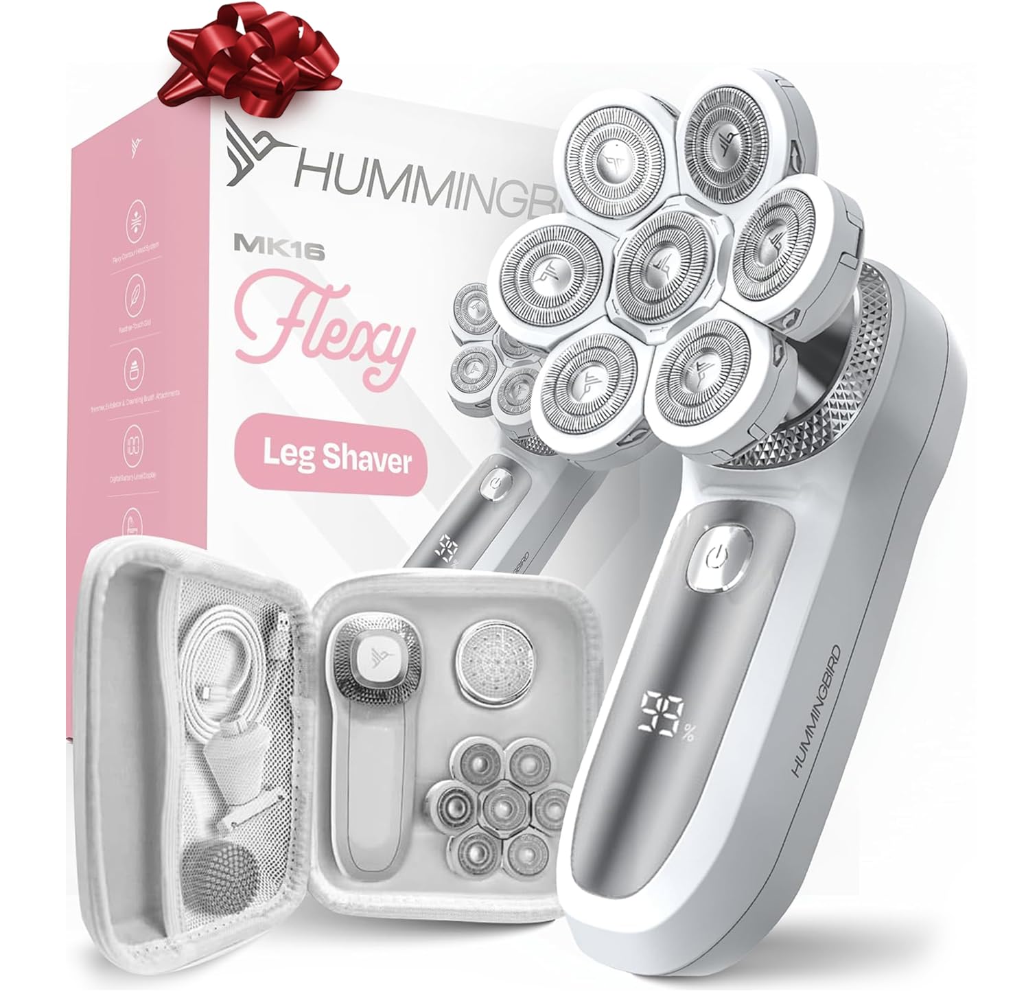HUMMINGBIRD Flexy seven blades and pivot head contouring curves for a close, gentle shave.
