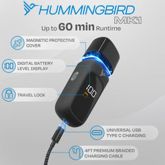 HUMMINGBIRD MK1 USB-C charging enables quick top-ups during travel.