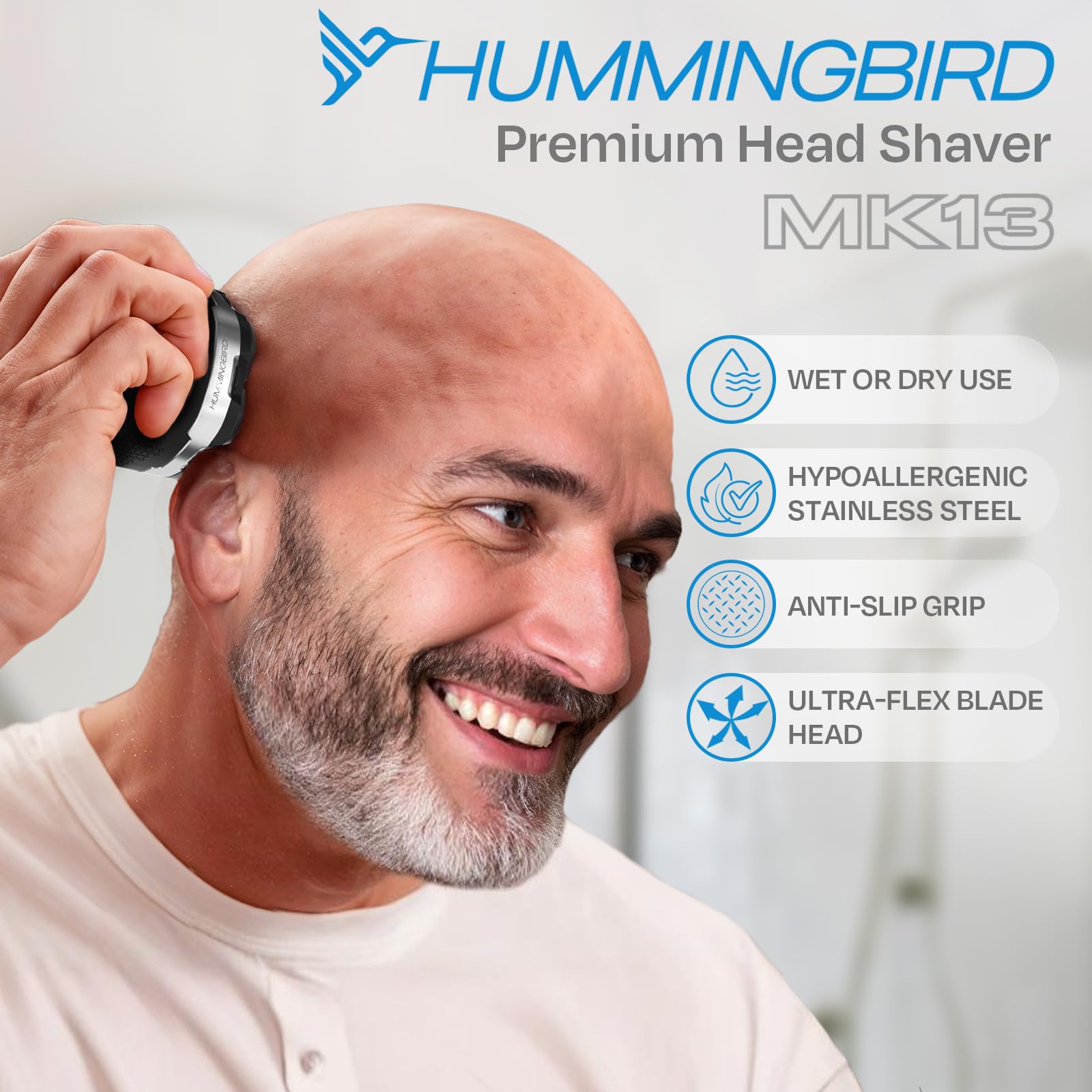 Hummingbird MK13 ergonomic anti-slip grip for secure handling