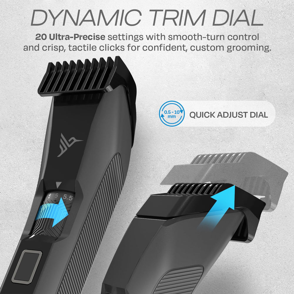 Hummingbird MK14 beard blade with stainless T-blade glides through thick hair smoothly.
