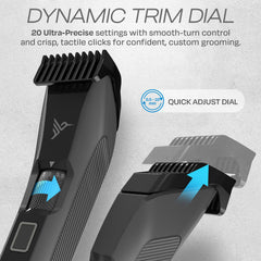 Hummingbird MK14 beard blade with stainless T-blade glides through thick hair smoothly.