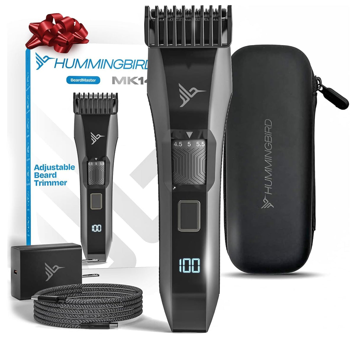 Hummingbird MK14 BeardMaster dial shows 0.5–10 mm range for precise grooming control.