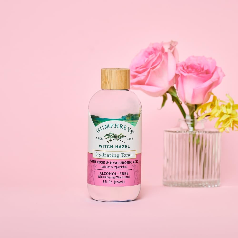 Humphreys bottle with eco-friendly packaging—sustainable skincare choice.