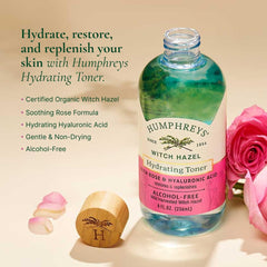 Humphreys Rose Water Toner close-up—soothing daily skincare ritual.